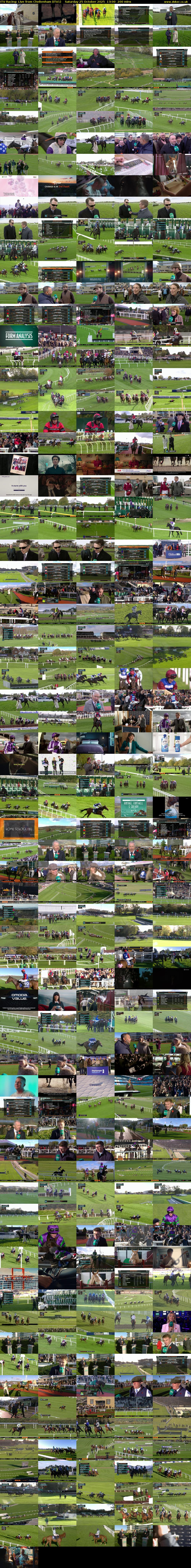 ITV Racing: Live from Cheltenham (ITV1) Saturday 25 October 2025 13:00 - 16:20