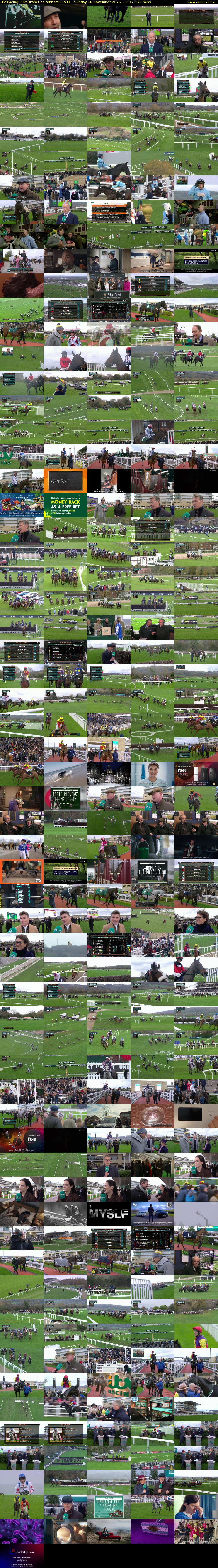 ITV Racing: Live from Cheltenham (ITV1) Sunday 16 November 2025 13:05 - 16:00