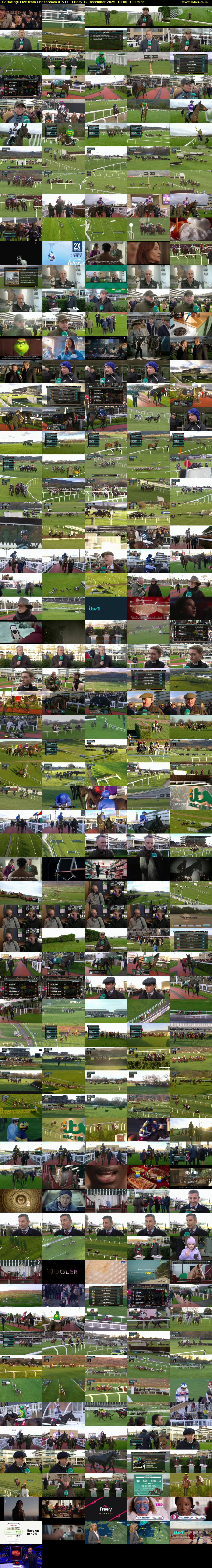 ITV Racing: Live from Cheltenham (ITV1) Friday 12 December 2025 13:00 - 16:00