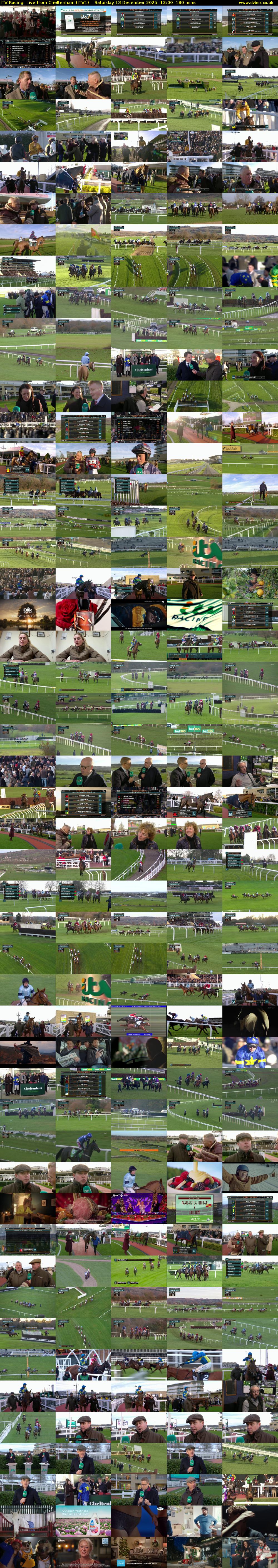ITV Racing: Live from Cheltenham (ITV1) Saturday 13 December 2025 13:00 - 16:00