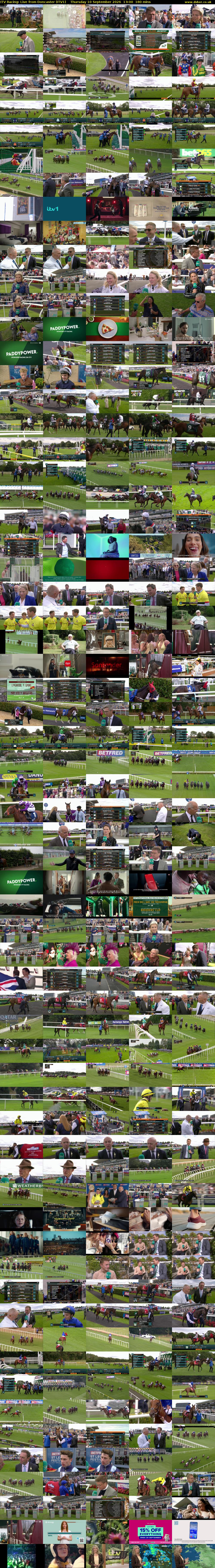 ITV Racing: Live from Doncaster (ITV1) Thursday 10 September 2026 13:00 - 16:00
