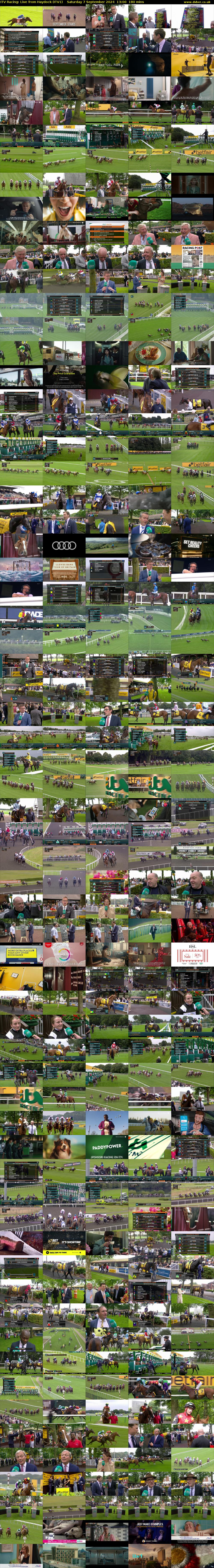 ITV Racing: Live from Haydock (ITV1) Saturday 7 September 2024 13:00 - 16:00