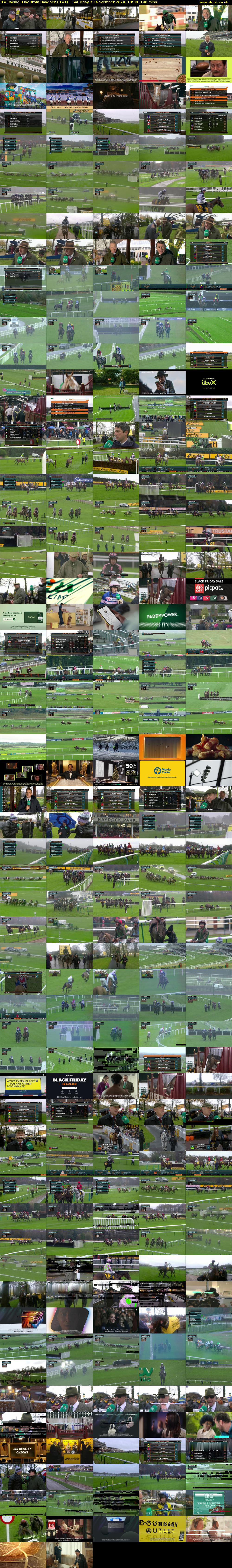 ITV Racing: Live from Haydock (ITV1) Saturday 23 November 2024 13:00 - 16:10