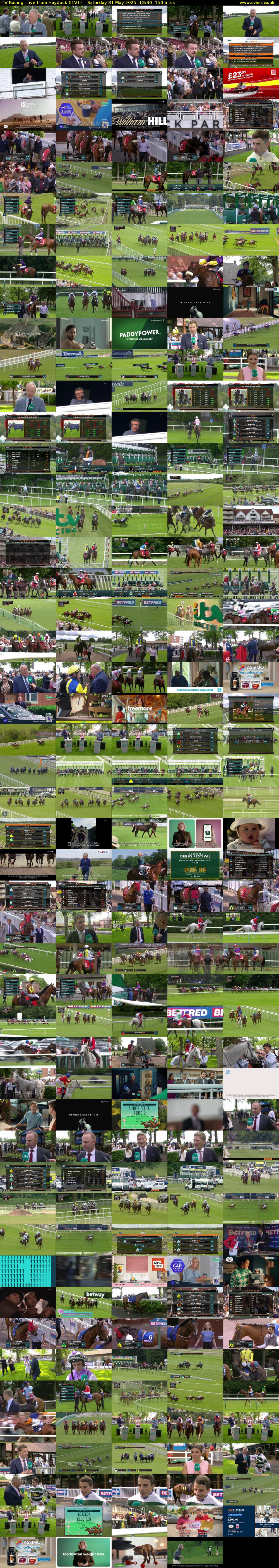 ITV Racing: Live from Haydock (ITV1) Saturday 31 May 2025 13:30 - 16:00