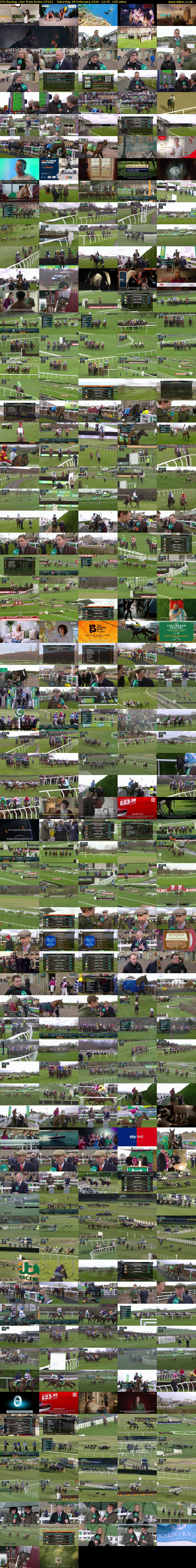 ITV Racing: Live from Kelso (ITV1) Saturday 28 February 2026 12:45 - 16:00