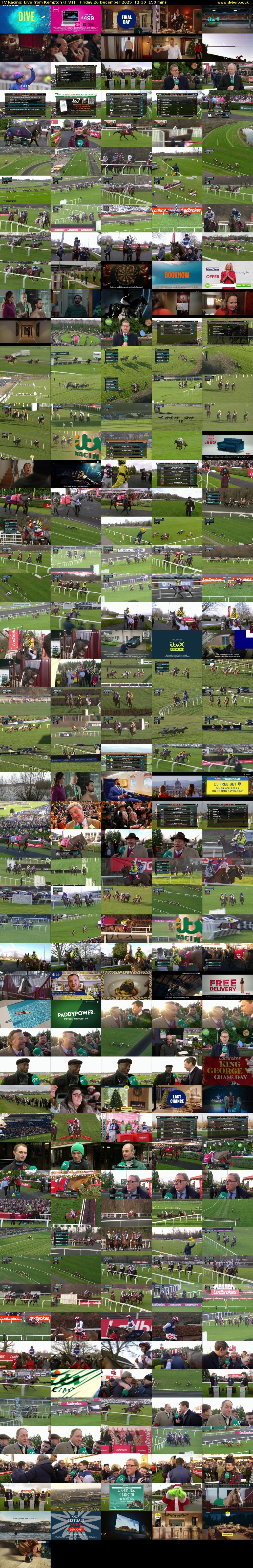 ITV Racing: Live from Kempton (ITV1) Friday 26 December 2025 12:30 - 15:00