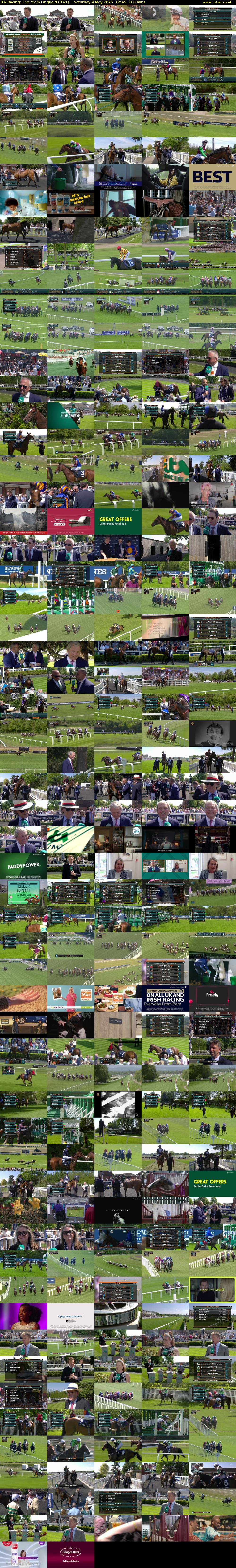 ITV Racing: Live from Lingfield (ITV1) Saturday 9 May 2026 12:45 - 15:30