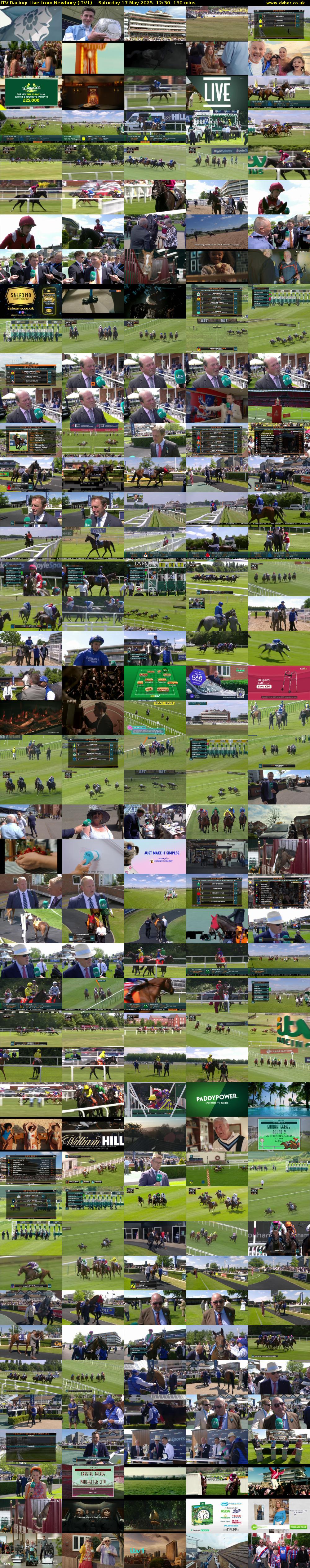 ITV Racing: Live from Newbury (ITV1) Saturday 17 May 2025 12:30 - 15:00