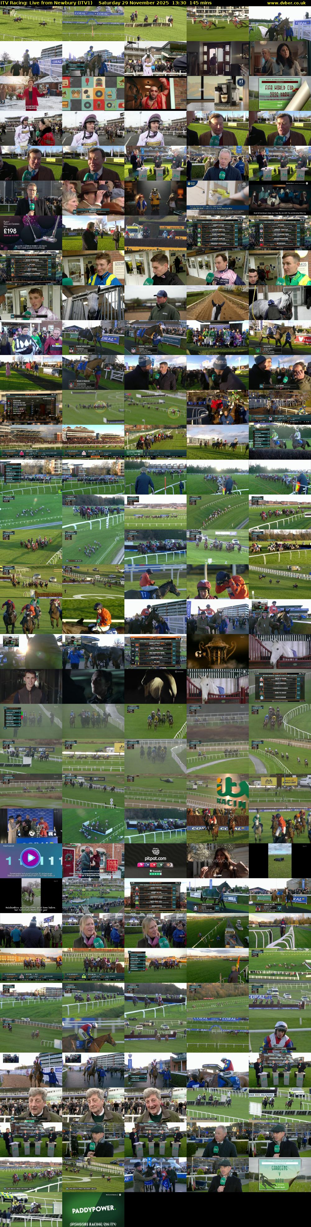 ITV Racing: Live from Newbury (ITV1) Saturday 29 November 2025 13:30 - 15:55
