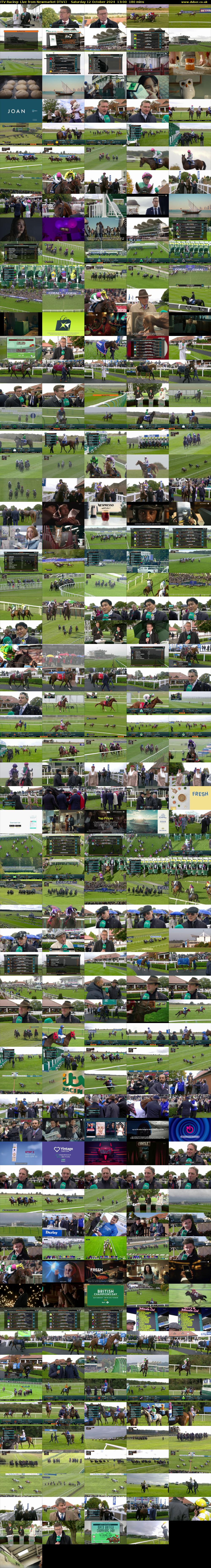 ITV Racing: Live from Newmarket (ITV1) Saturday 12 October 2024 13:00 - 16:00