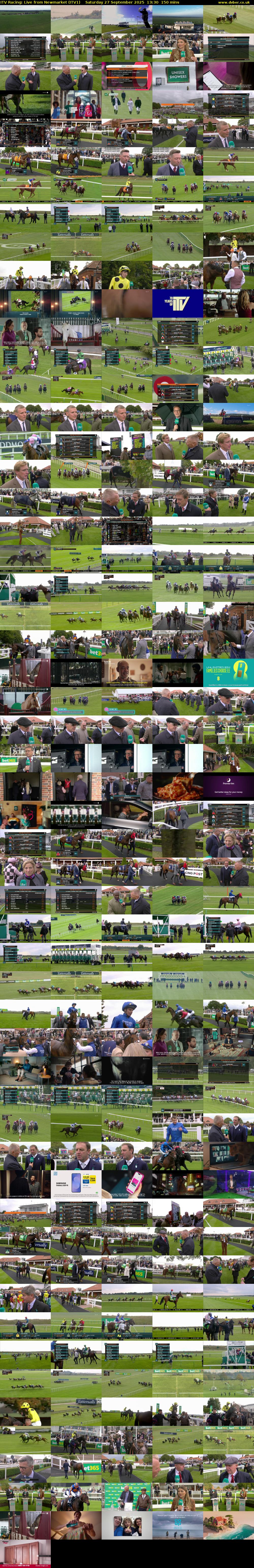 ITV Racing: Live from Newmarket (ITV1) Saturday 27 September 2025 13:30 - 16:00
