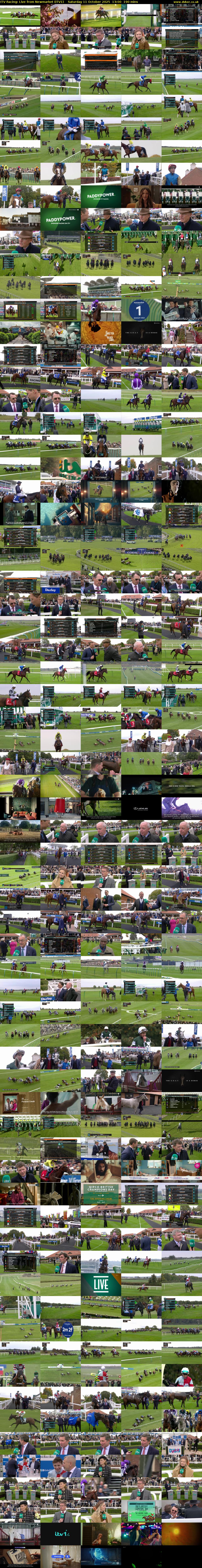 ITV Racing: Live from Newmarket (ITV1) Saturday 11 October 2025 13:00 - 16:10