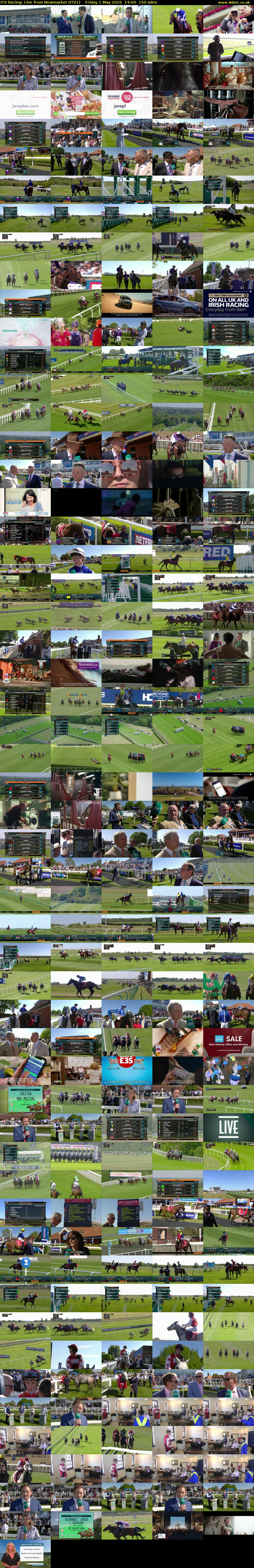 ITV Racing: Live from Newmarket (ITV1) Friday 1 May 2026 14:00 - 16:30