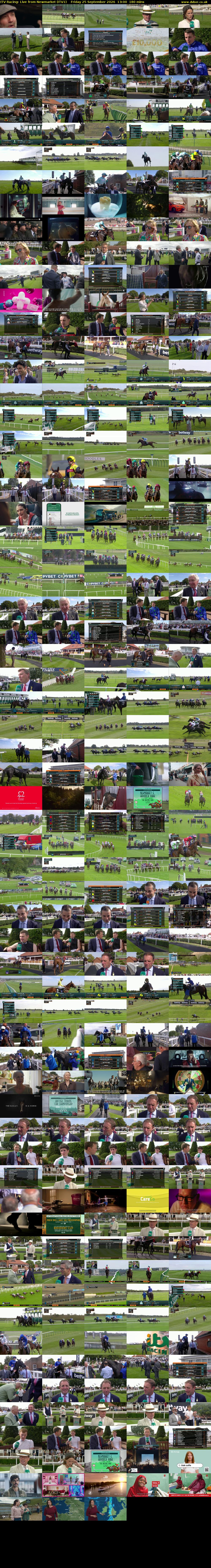 ITV Racing: Live from Newmarket (ITV1) Friday 25 September 2026 13:00 - 16:00