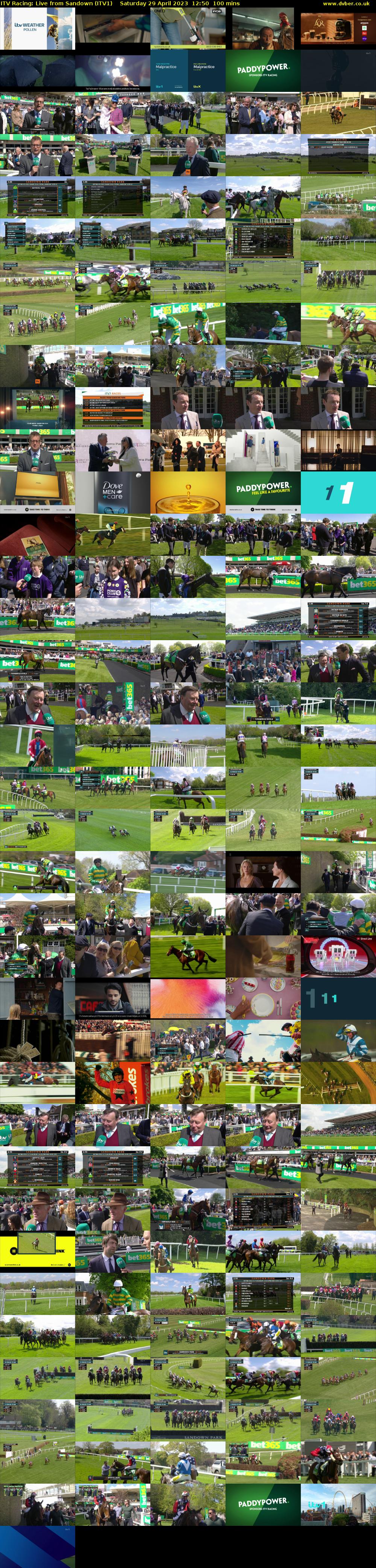 ITV Racing: Live from Sandown (ITV1) Saturday 29 April 2023 12:50 - 14:30