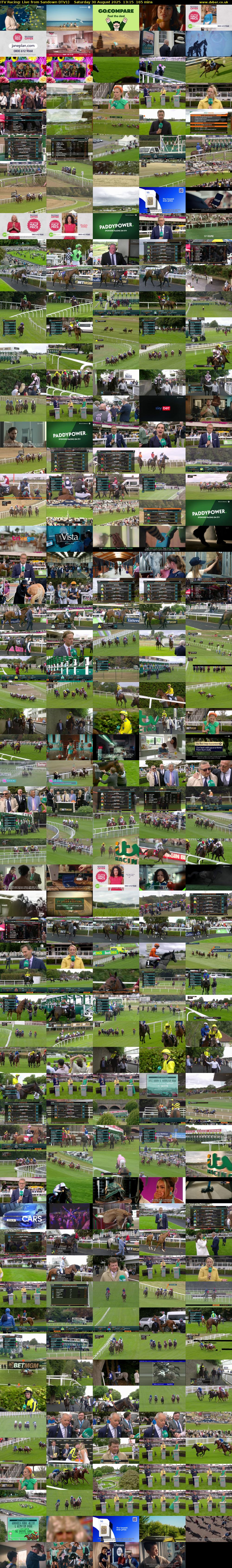 ITV Racing: Live from Sandown (ITV1) Saturday 30 August 2025 13:15 - 16:00
