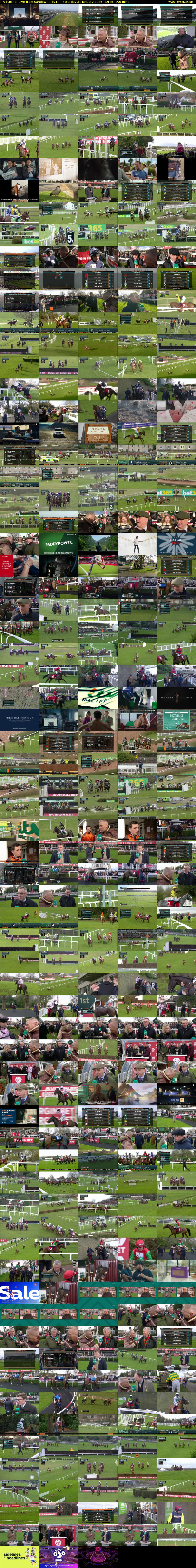 ITV Racing: Live from Sandown (ITV1) Saturday 31 January 2026 12:45 - 16:00