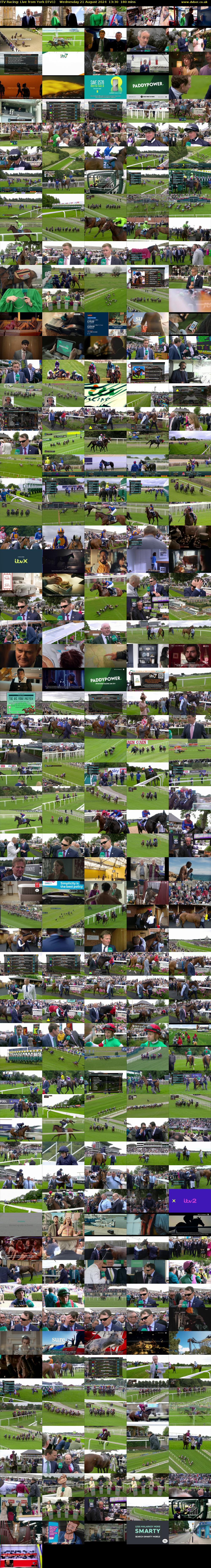 ITV Racing: Live from York (ITV1) Wednesday 21 August 2024 13:30 - 16:30