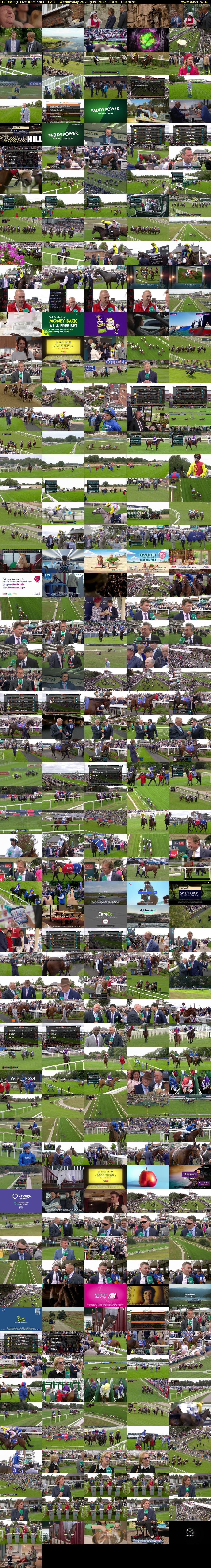 ITV Racing: Live from York (ITV1) Wednesday 20 August 2025 13:30 - 16:30