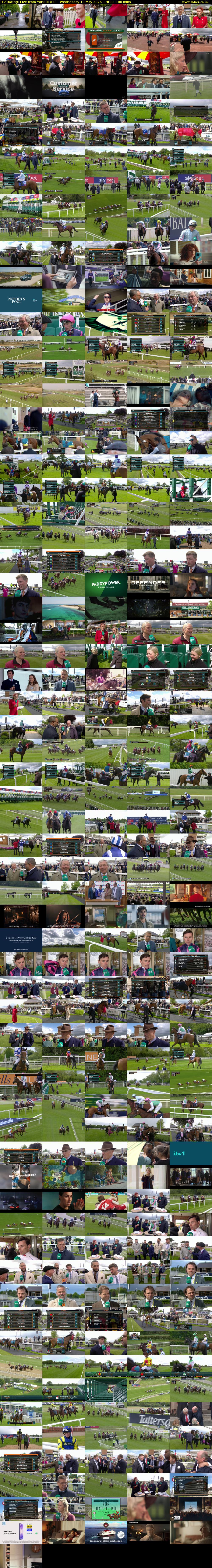 ITV Racing: Live from York (ITV1) Wednesday 13 May 2026 14:00 - 17:00