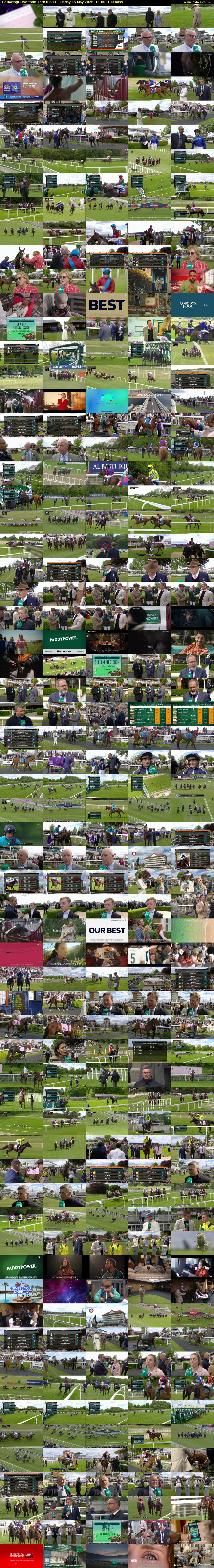 ITV Racing: Live from York (ITV1) Friday 15 May 2026 14:00 - 17:00