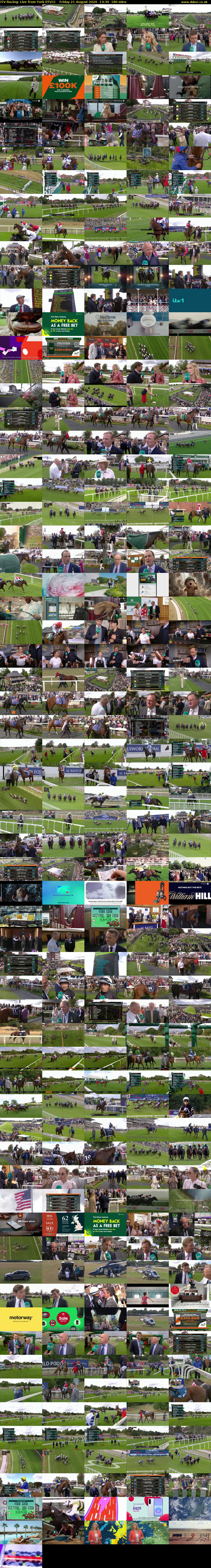 ITV Racing: Live from York (ITV1) Friday 21 August 2026 13:30 - 16:30
