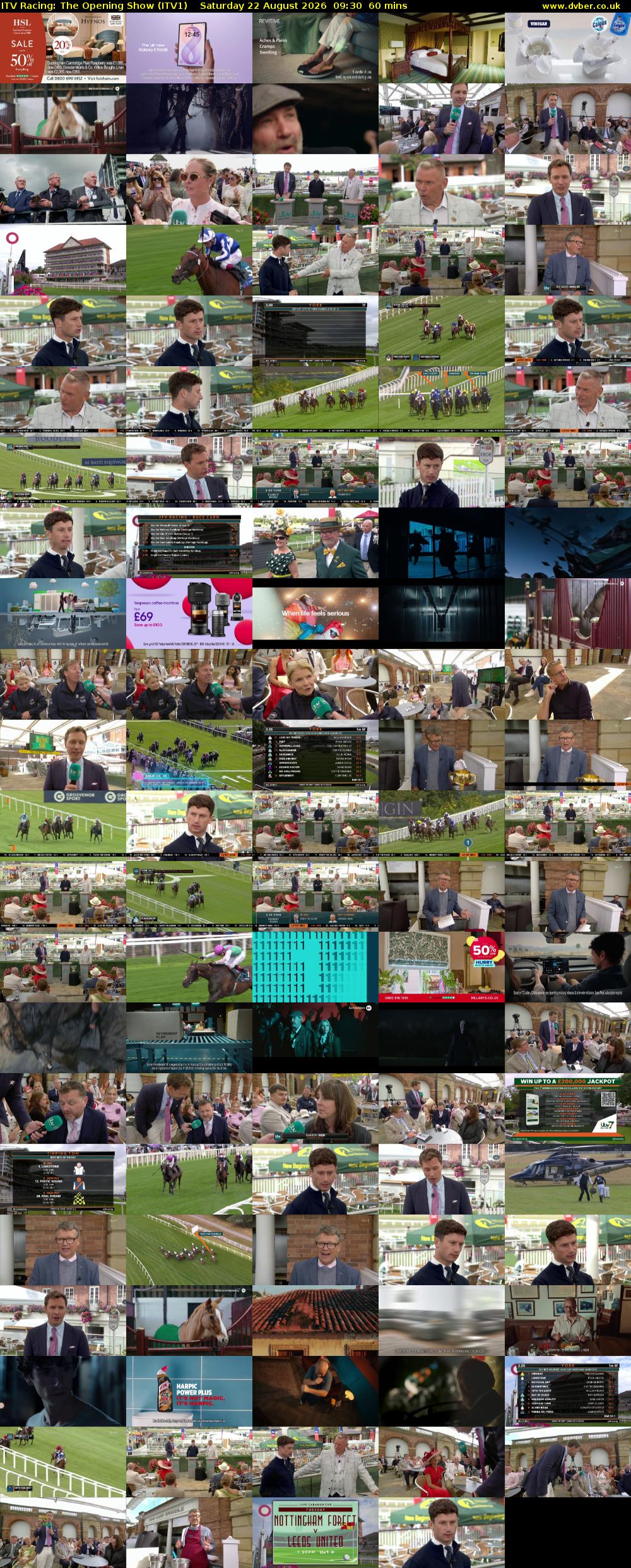 ITV Racing: The Opening Show (ITV1) Saturday 22 August 2026 09:30 - 10:30