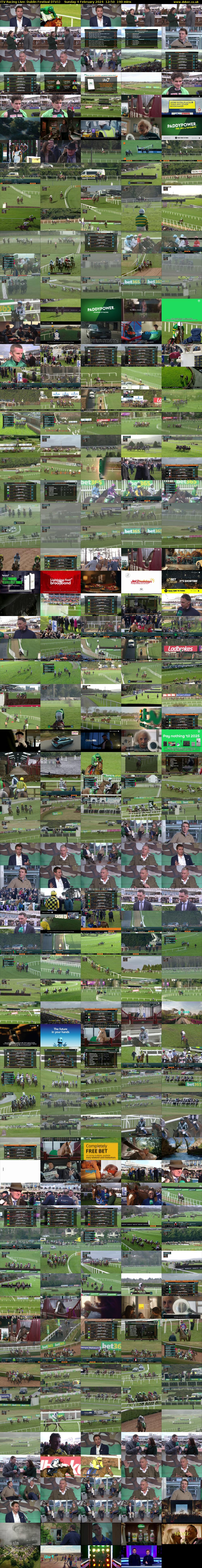 ITV Racing Live: Dublin Festival (ITV1) Sunday 4 February 2024 12:50 - 16:00