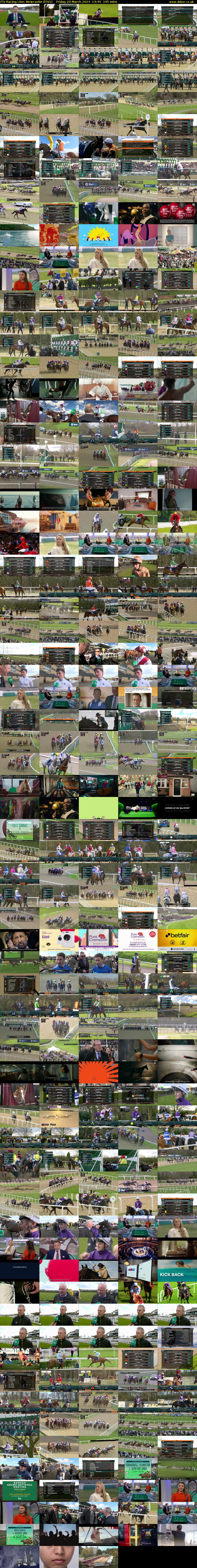 ITV Racing Live: Newcastle (ITV1) Friday 29 March 2024 13:45 - 17:00