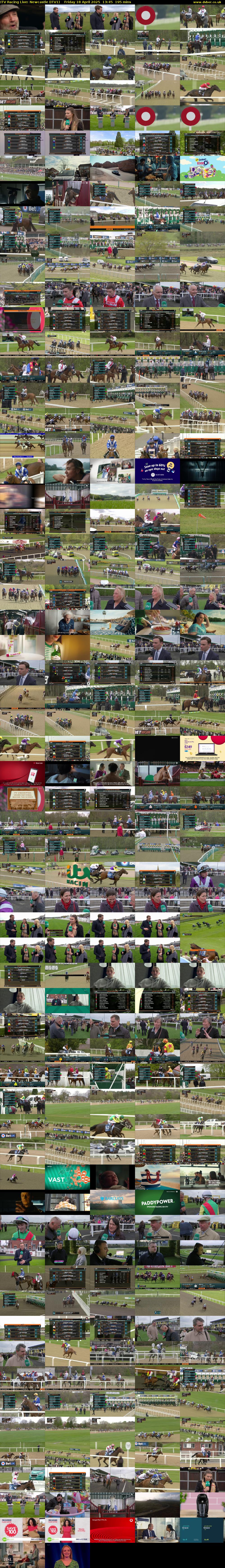 ITV Racing Live: Newcastle (ITV1) Friday 18 April 2025 13:45 - 17:00