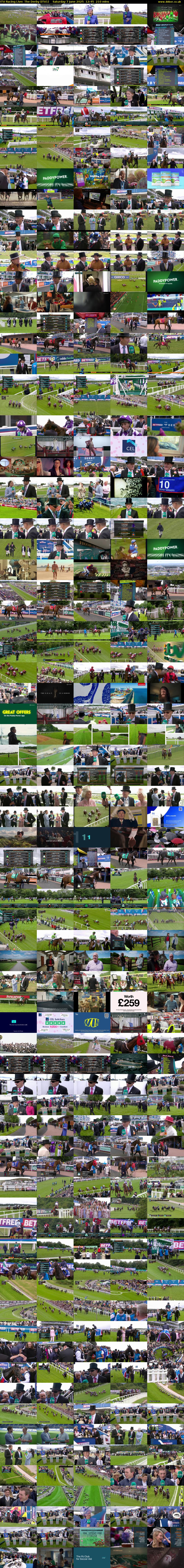 ITV Racing Live: The Derby (ITV1) Saturday 7 June 2025 12:45 - 16:15
