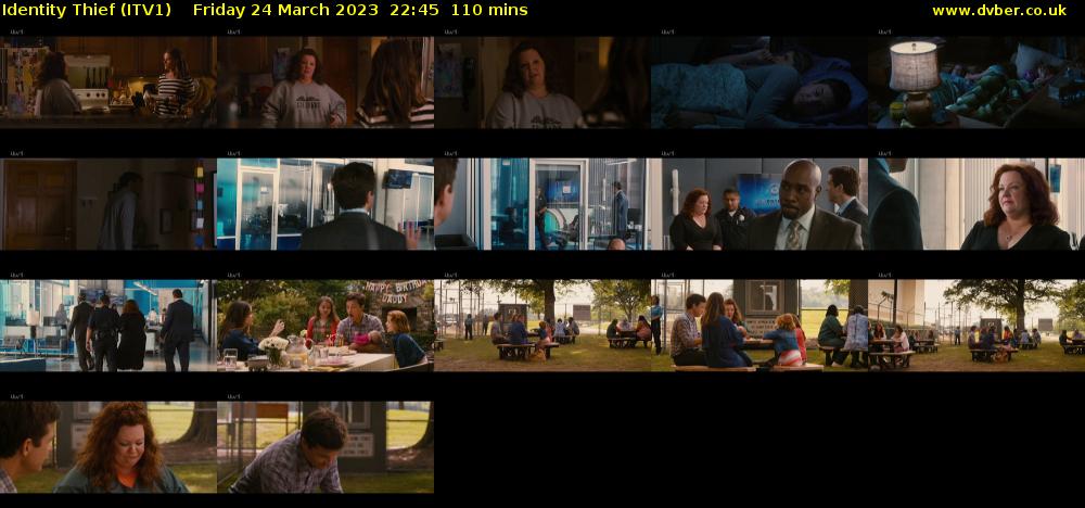 Identity Thief (ITV1) Friday 24 March 2023 22:45 - 00:35