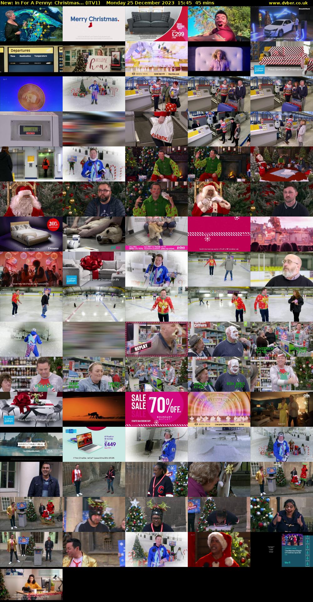 In For A Penny: Christmas... (ITV1) Monday 25 December 2023 15:45 - 16:30