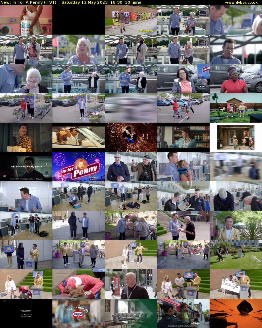 In For A Penny (ITV1) Saturday 13 May 2023 18:30 - 19:00