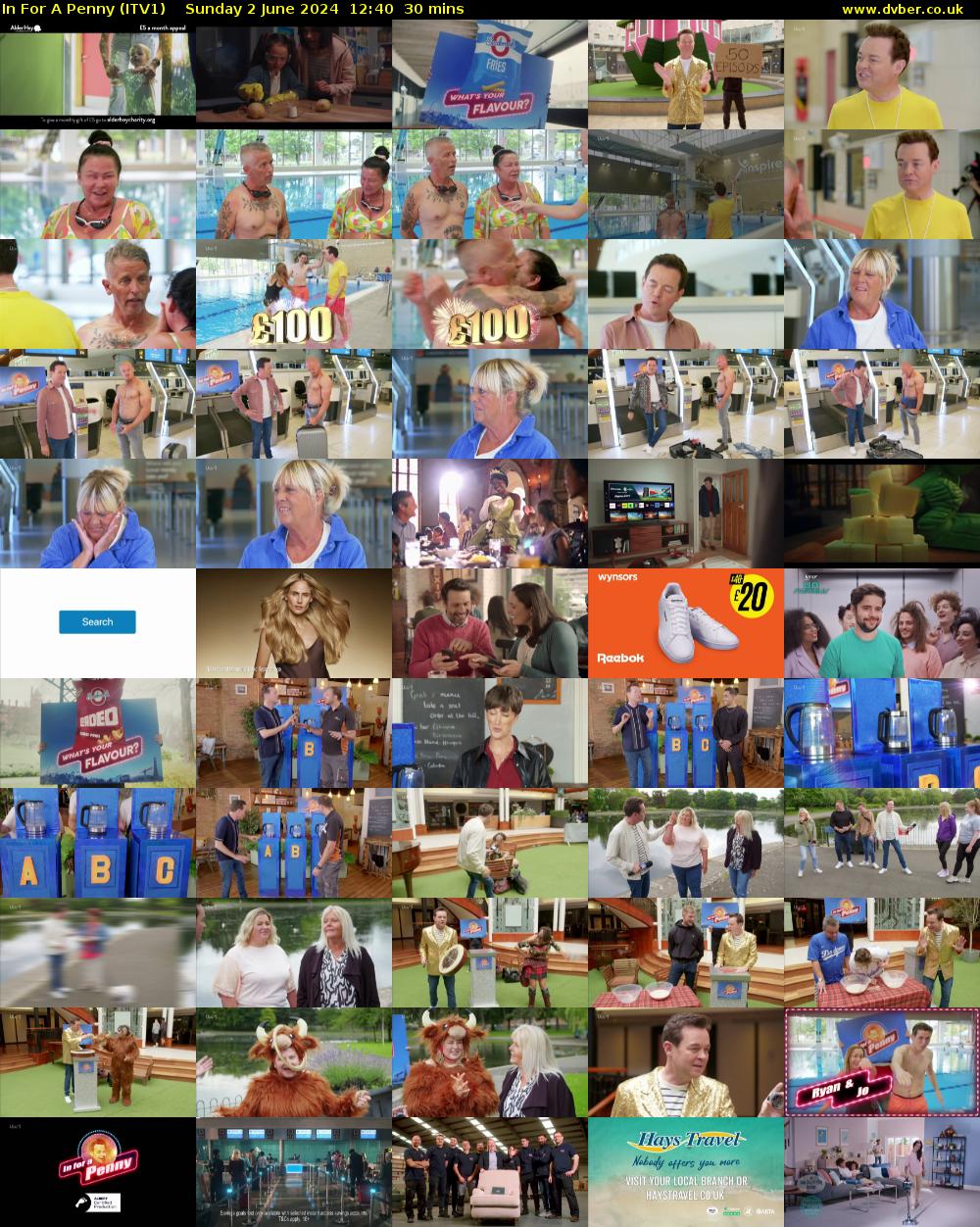 In For A Penny (ITV1) Sunday 2 June 2024 12:40 - 13:10