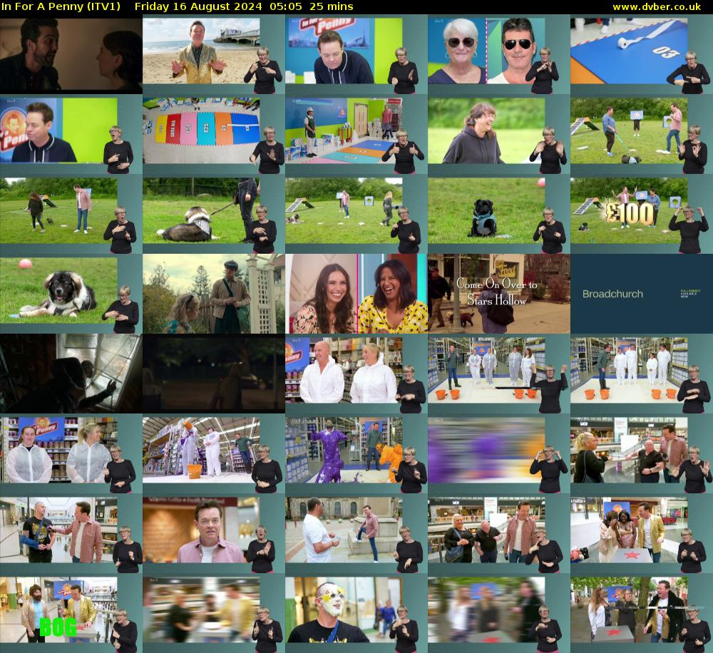 In For A Penny (ITV1) Friday 16 August 2024 05:05 - 05:30