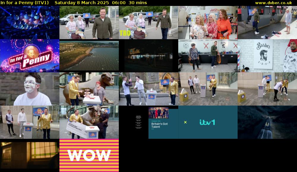 In For A Penny (ITV1) Saturday 8 March 2025 06:00 - 06:30