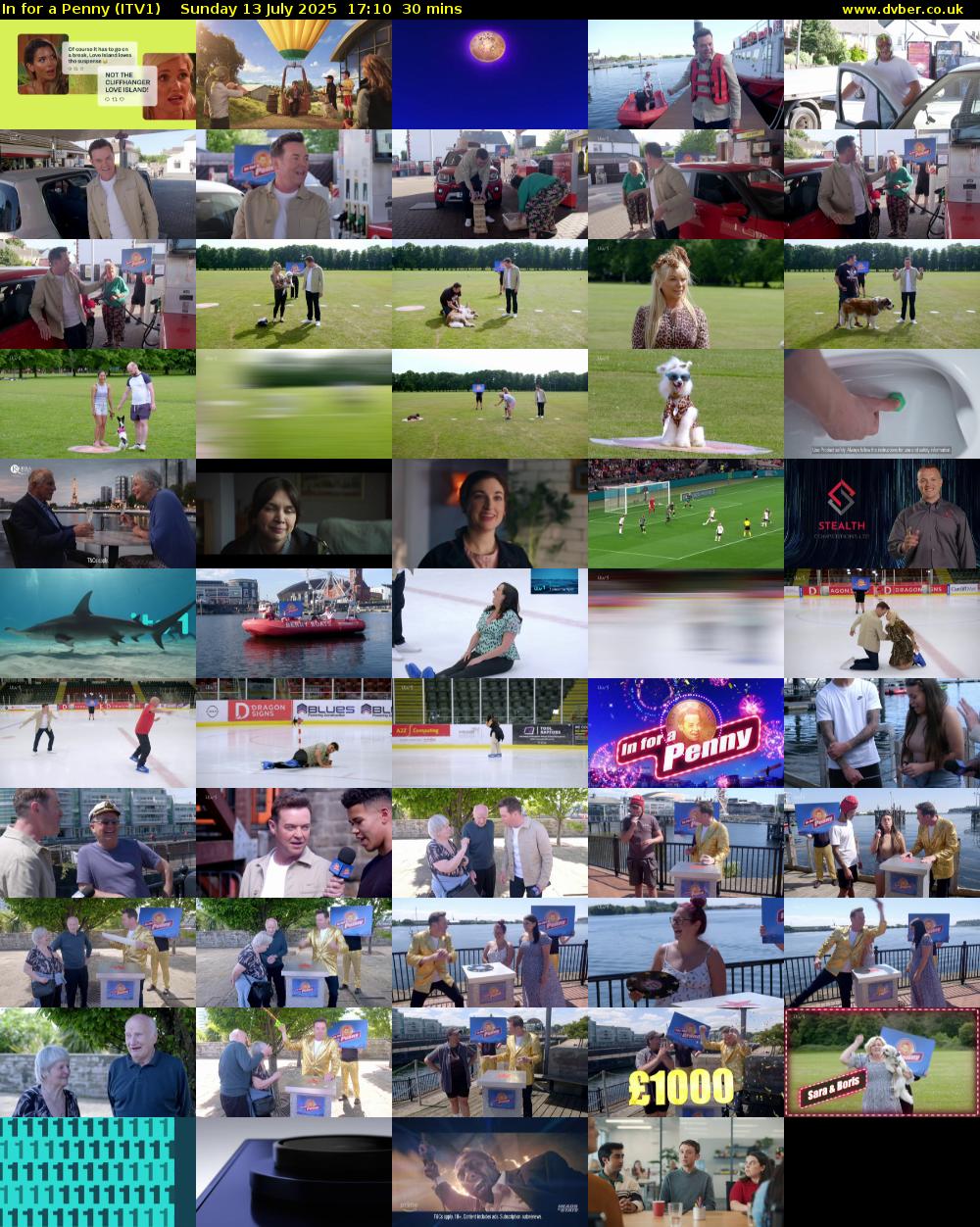 In For A Penny (ITV1) Sunday 13 July 2025 17:10 - 17:40