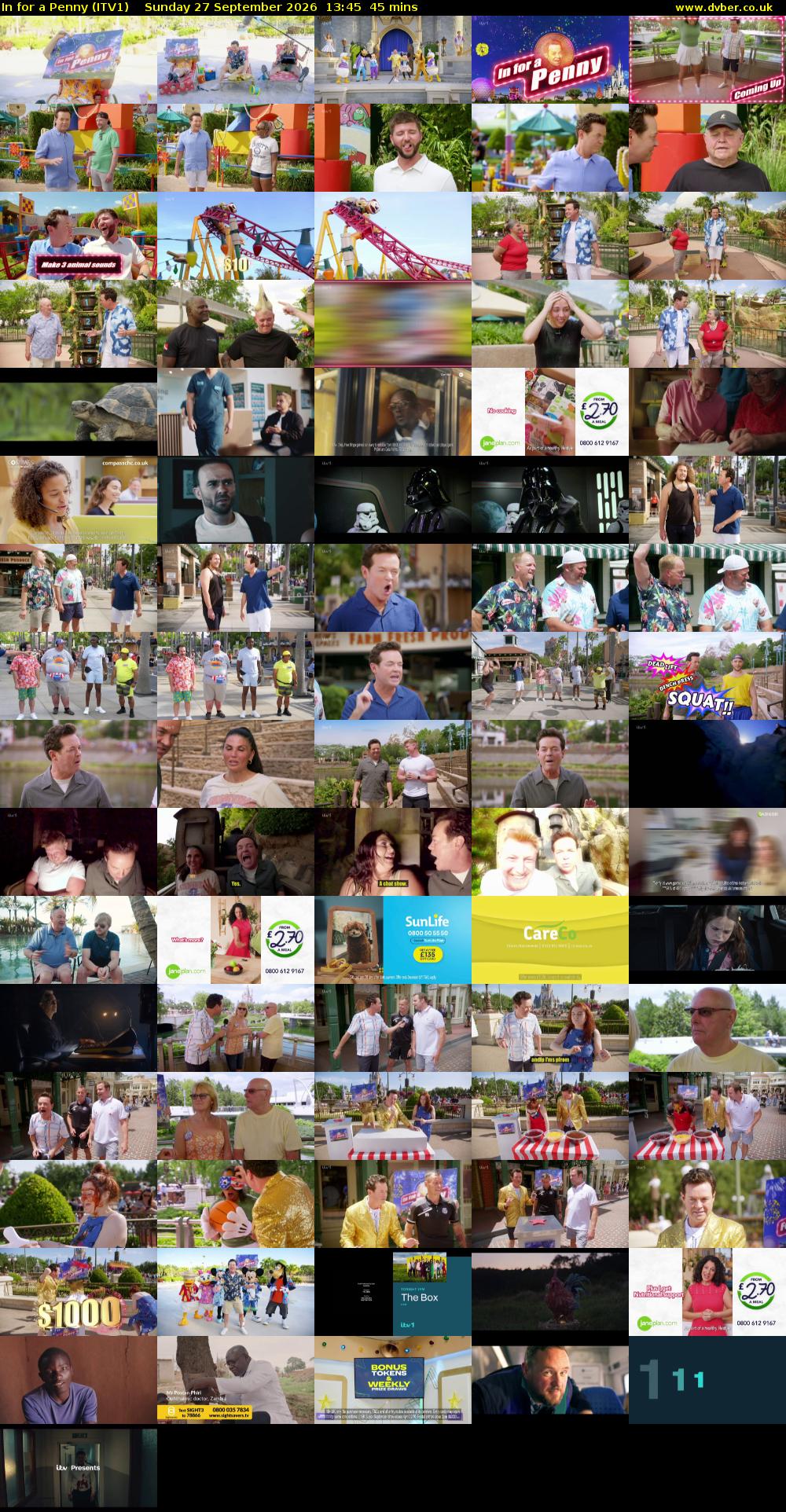 In For A Penny (ITV1) Sunday 27 September 2026 13:45 - 14:30