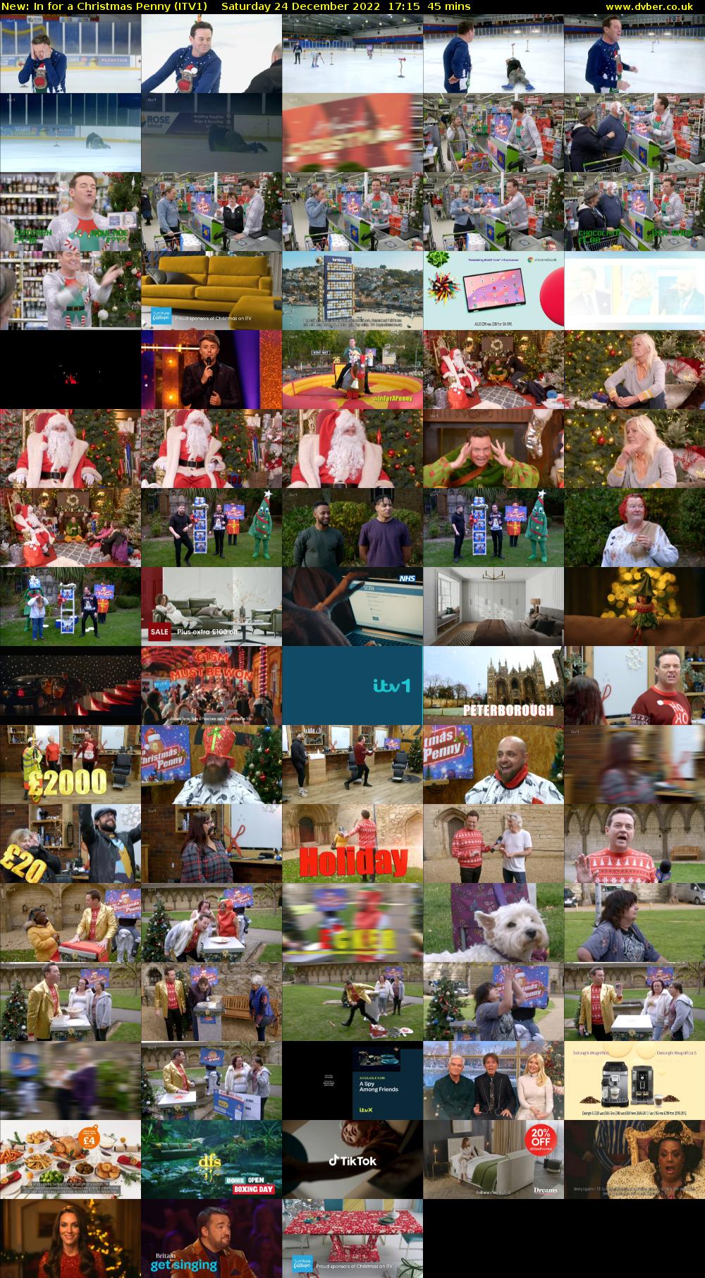 In For a Christmas Penny (ITV1) Saturday 24 December 2022 17:15 - 18:00