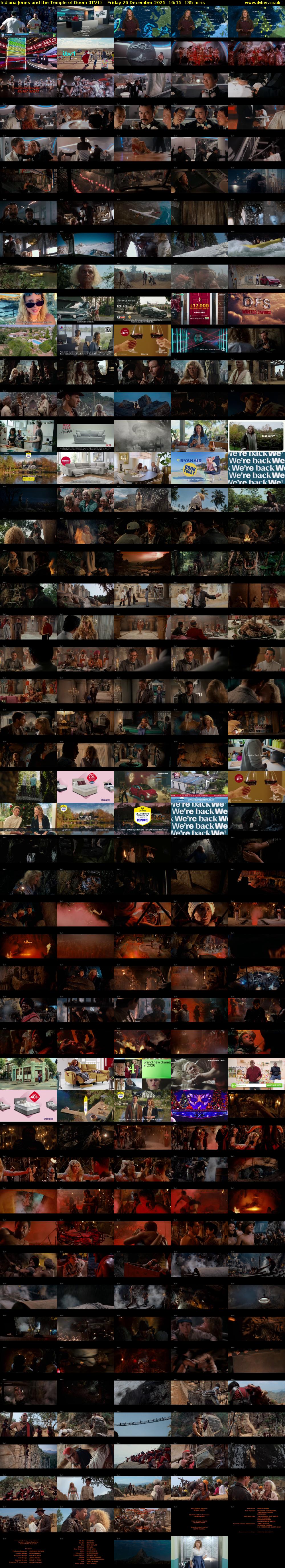 Indiana Jones and the Temple of Doom (ITV1) Friday 26 December 2025 16:15 - 18:30