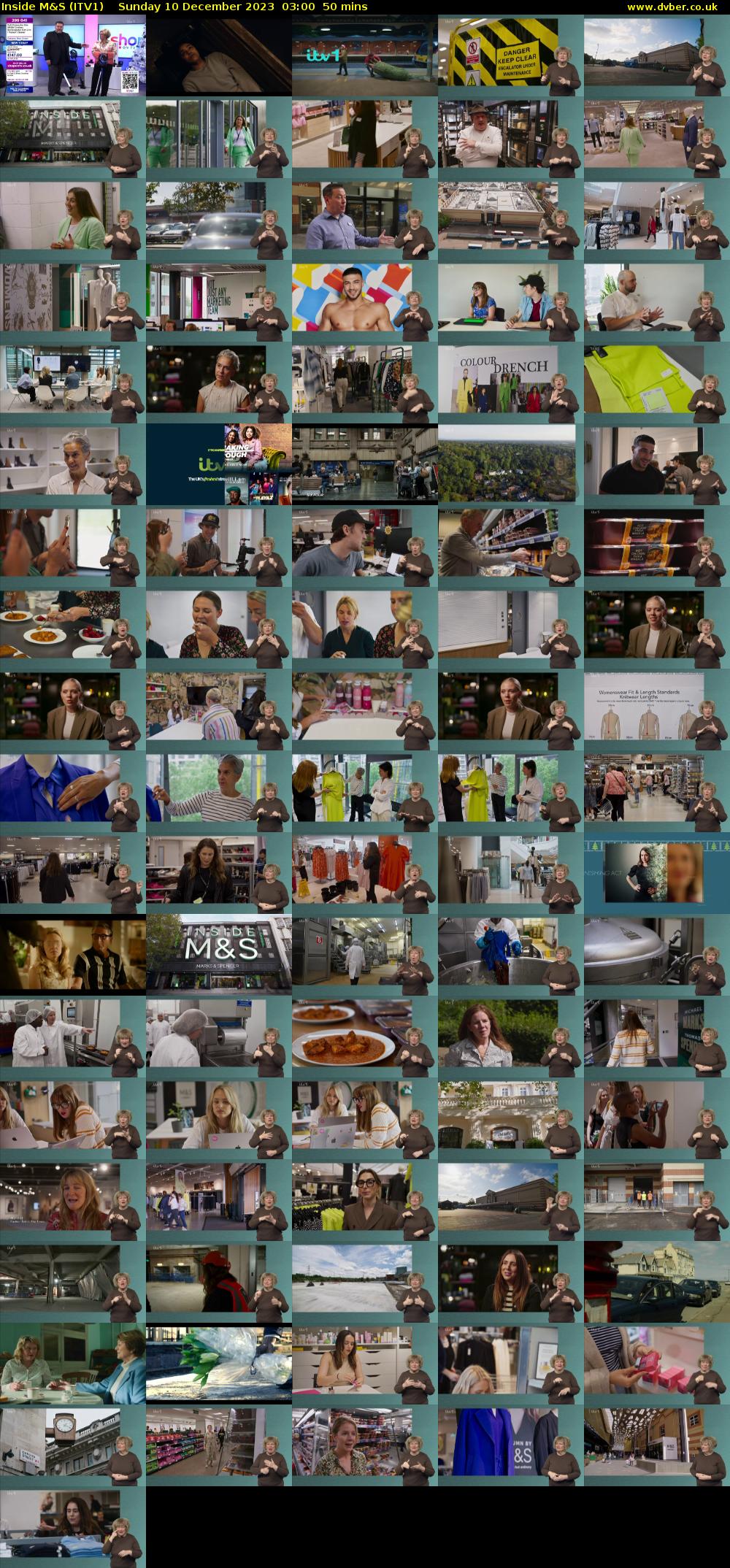Inside M&S (ITV1) Sunday 10 December 2023 03:00 - 03:50