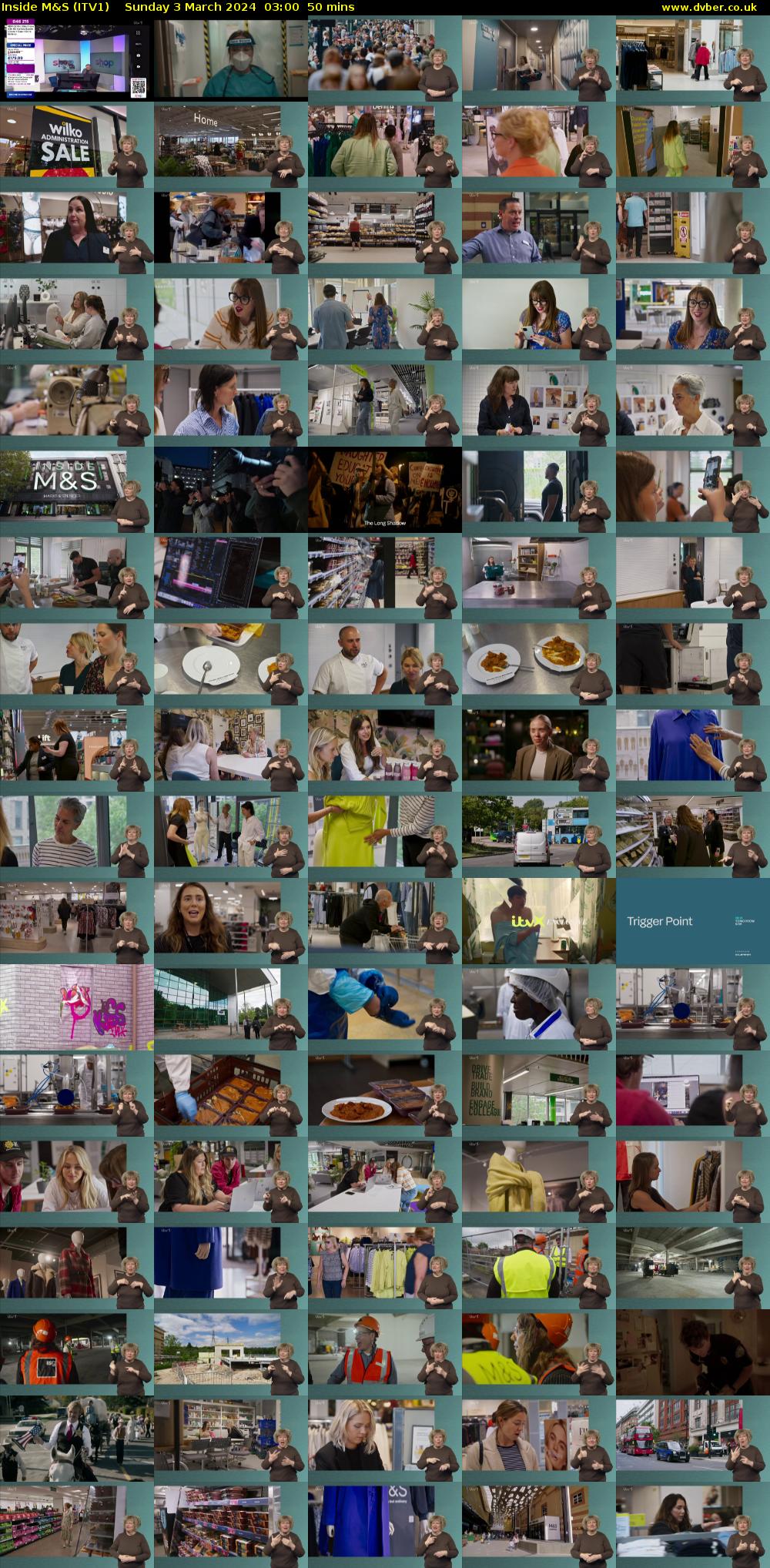 Inside M&S (ITV1) Sunday 3 March 2024 03:00 - 03:50