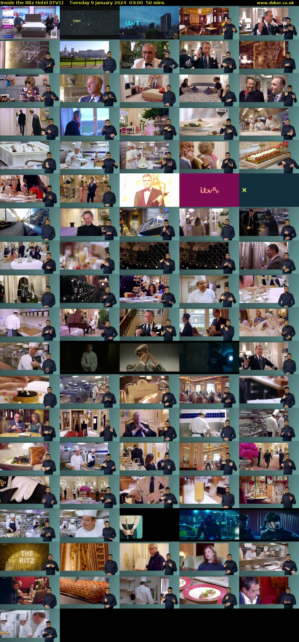 Inside the Ritz Hotel (ITV1) Tuesday 9 January 2024 03:00 - 03:50