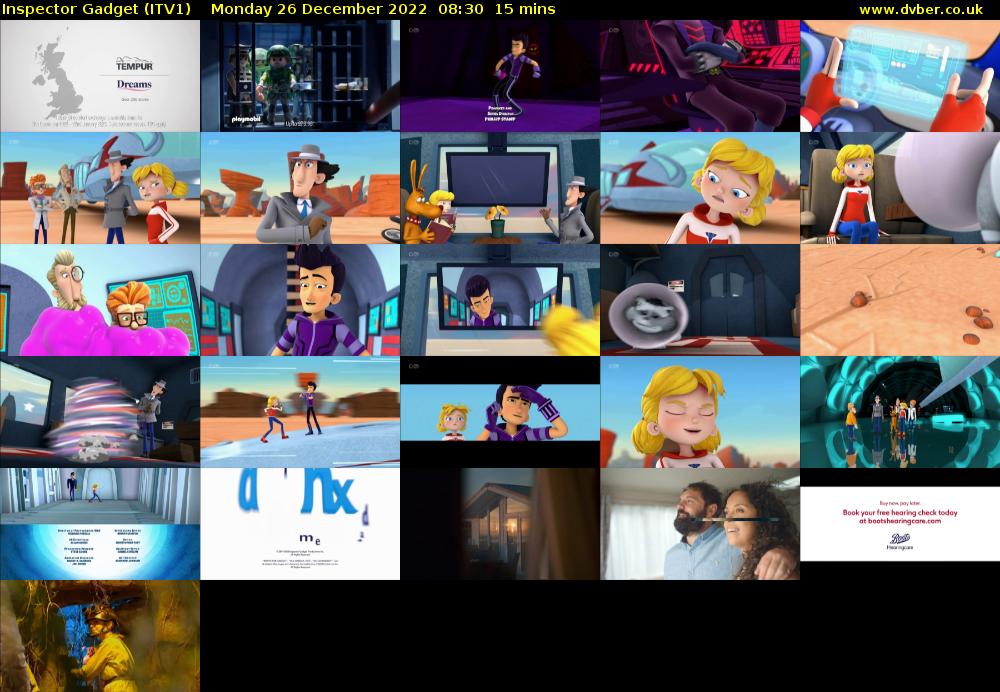 Inspector Gadget (ITV1) Monday 26 December 2022 08:30 - 08:45
