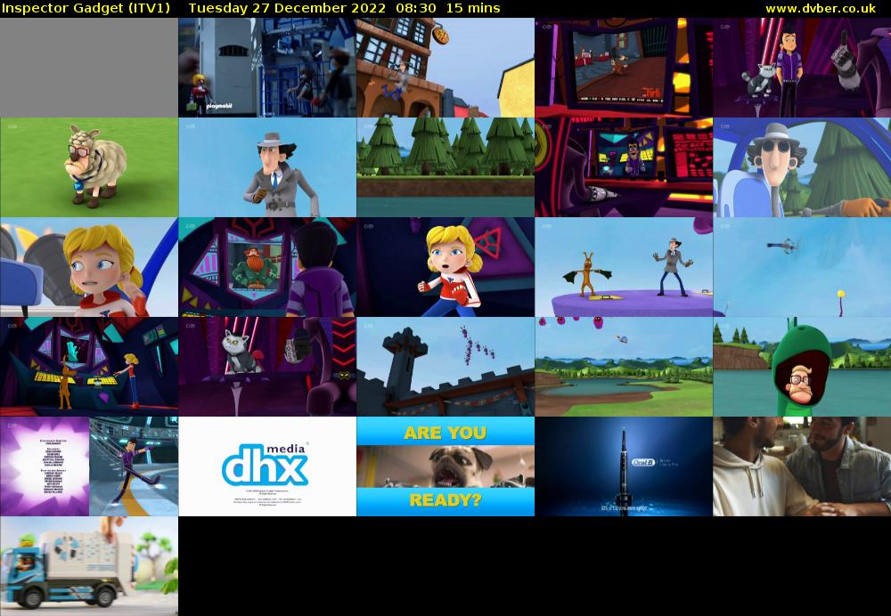 Inspector Gadget (ITV1) Tuesday 27 December 2022 08:30 - 08:45