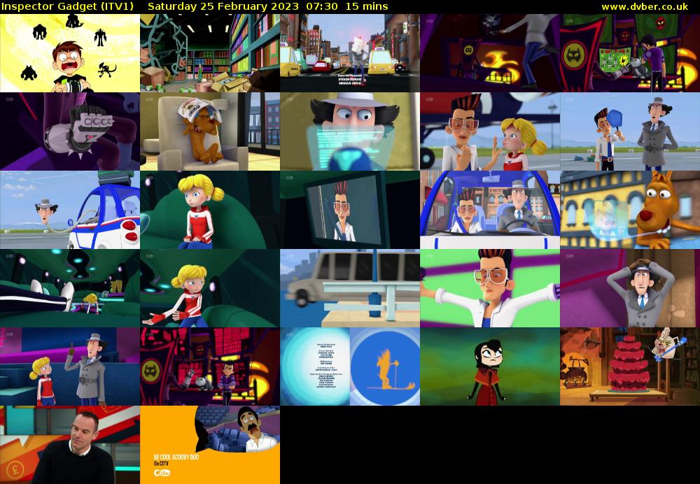 Inspector Gadget (ITV1) Saturday 25 February 2023 07:30 - 07:45