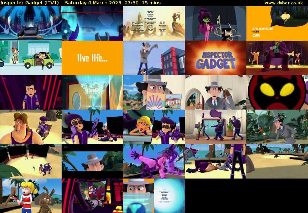 Inspector Gadget (ITV1) Saturday 4 March 2023 07:30 - 07:45