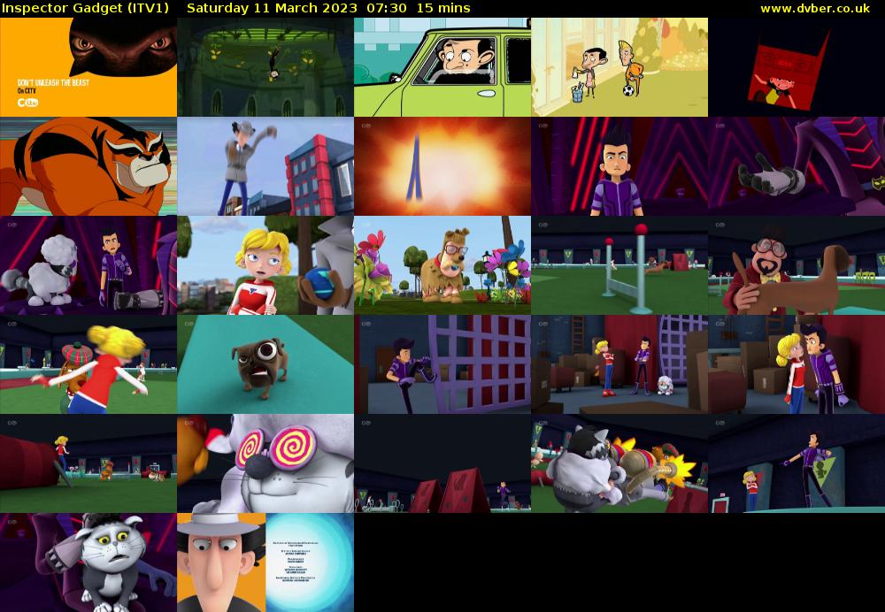 Inspector Gadget (ITV1) Saturday 11 March 2023 07:30 - 07:45