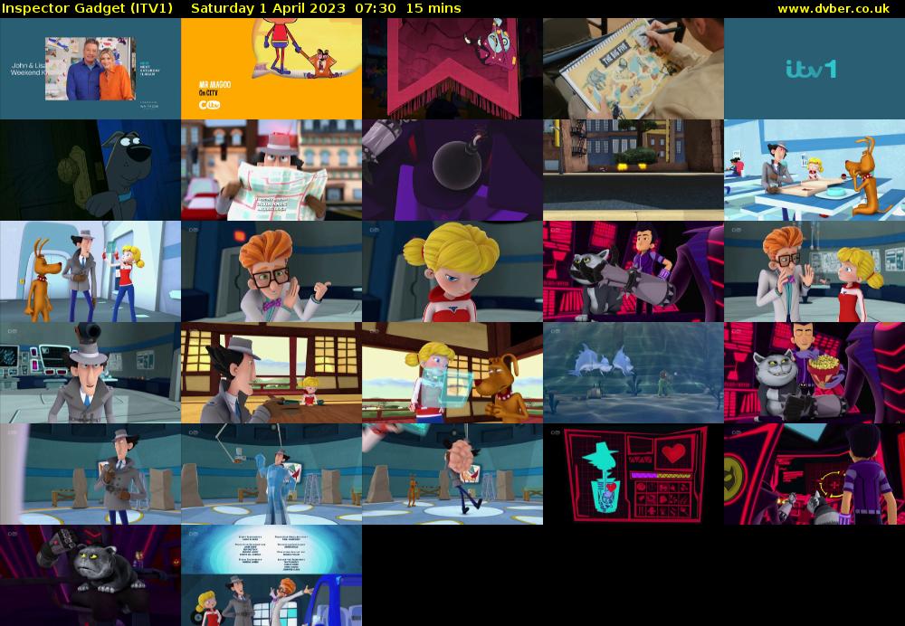 Inspector Gadget (ITV1) Saturday 1 April 2023 07:30 - 07:45